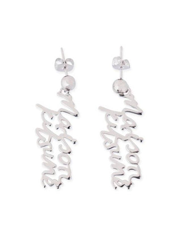 24SS Earrings MW06607AP0007 P900 SILVER - MAISON KITSUNE - BALAAN 1