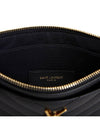 Cassandre Matelasse Large Zipped Clutch Bag Black - SAINT LAURENT - BALAAN 9