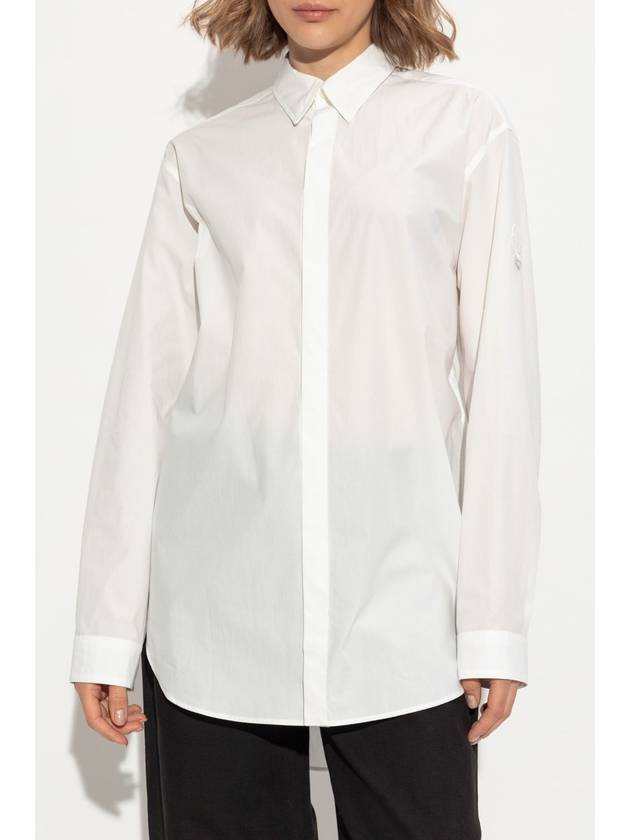 Willow Smith Cotton Long Sleeve Shirt Off White - MONCLER - BALAAN 4