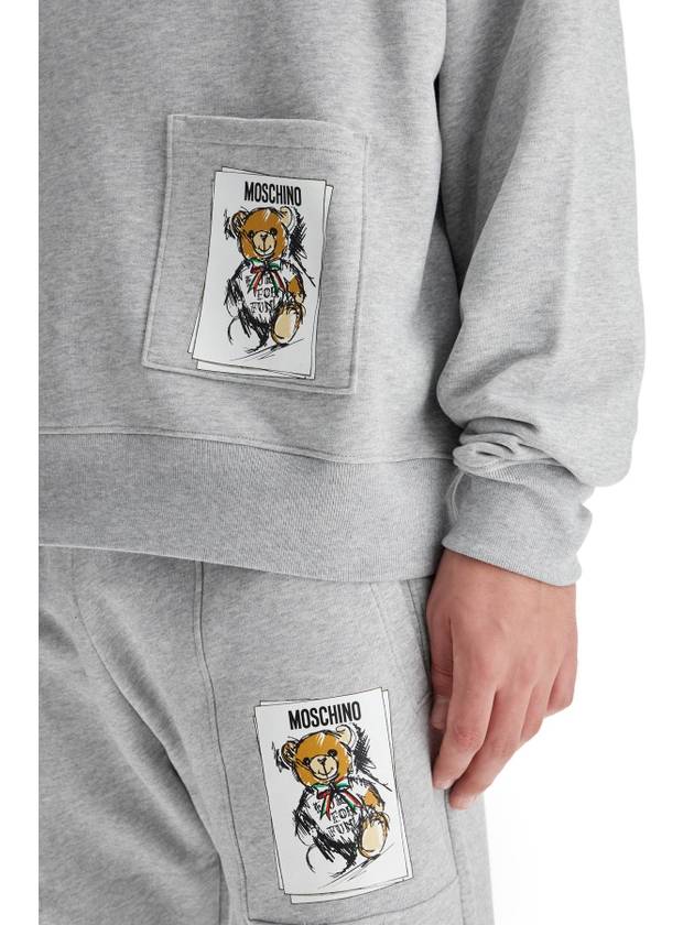 hooded teddy bear sweatshirt - MOSCHINO - BALAAN 4