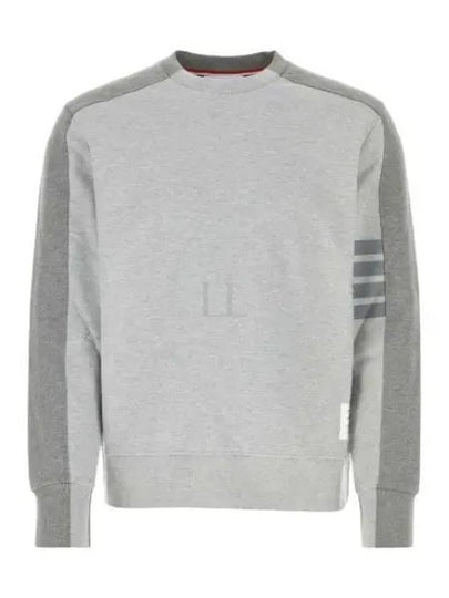 4 Bar Stripe Two Tone Loopback Sweatshirt Grey - THOM BROWNE - BALAAN 2