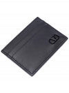 V Logo Signature Card Wallet Black - VALENTINO - BALAAN 6