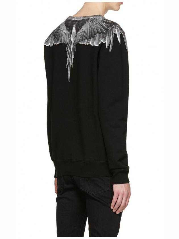 Men's Double Wing Sweatshirt Black - MARCELO BURLON - BALAAN 6