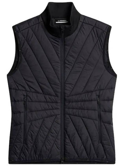 Women's Holma Quilt Hybrid Vest Black - J.LINDEBERG - BALAAN 2