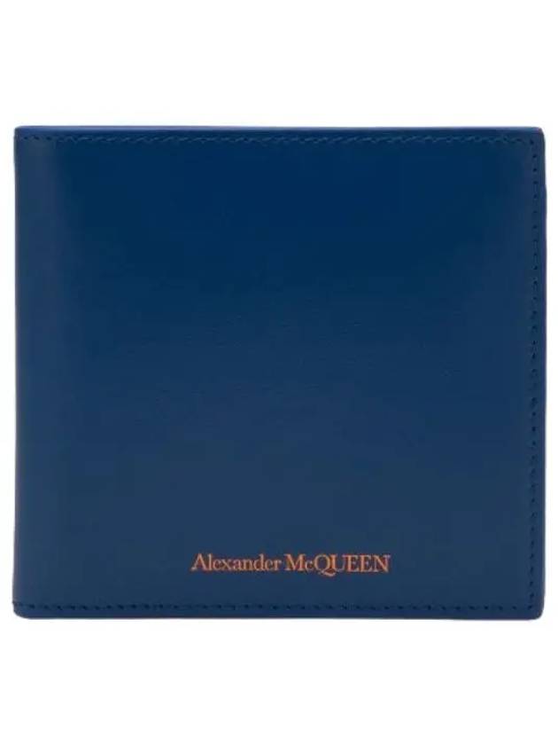 Men s Logo Bicycle Wallet Blue - ALEXANDER MCQUEEN - BALAAN 1