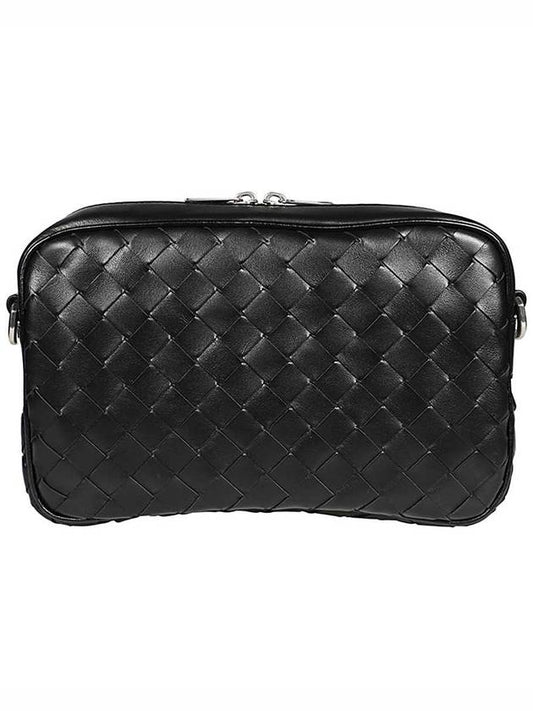 Intrecciato Camera Small Cross Bag Black - BOTTEGA VENETA - BALAAN 2