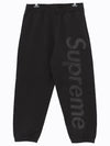 Satin Applique Track Pants Black - SUPREME - BALAAN 4