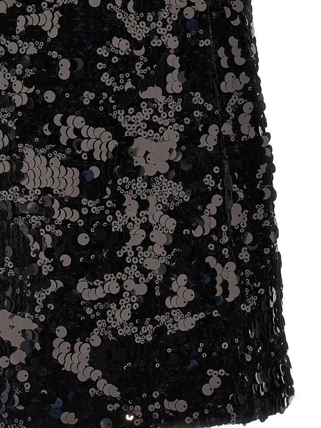 Ganni 'Velvet Sequins Mini' Dress - GANNI - BALAAN 4