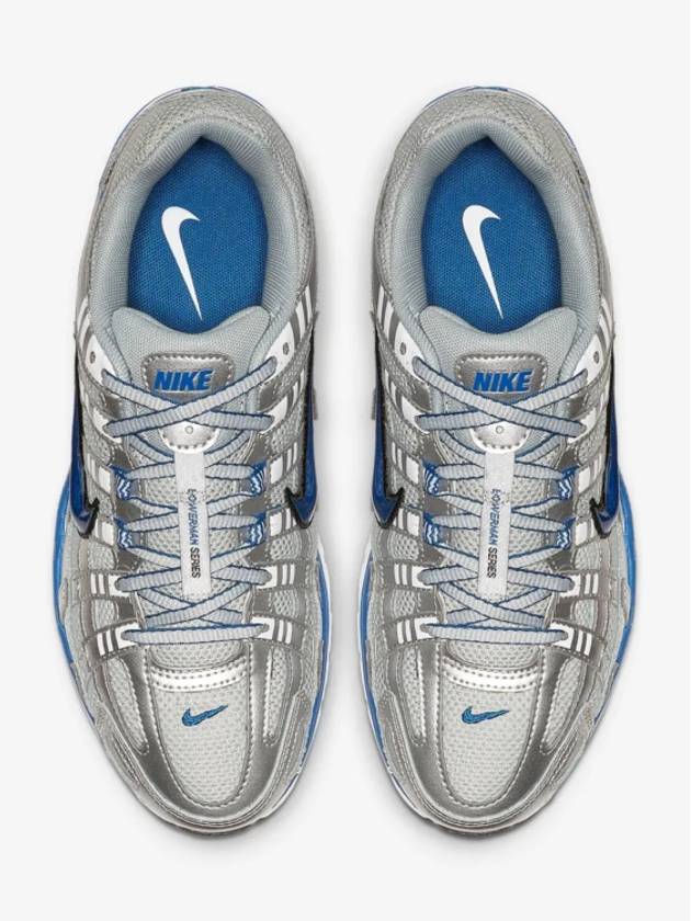 P6000 Low Top Sneakers Laser Blue Metallic Silver - NIKE - BALAAN 3