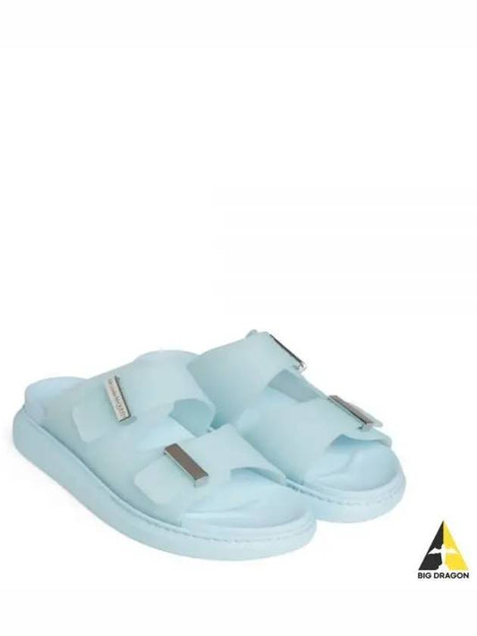 Hybrid Double Strap Slippers Blue - ALEXANDER MCQUEEN - BALAAN 2