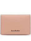 Folded Leather Card Wallet Pink - ACNE STUDIOS - BALAAN 2