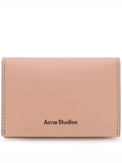 Folded Leather Card Wallet Pink - ACNE STUDIOS - BALAAN 2