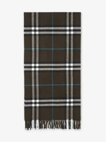 Wide Check Cashmere Scarf Snug - BURBERRY - BALAAN 2