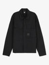 Men's Gabardine Shirt Zip Up Jacket Black - CP COMPANY - BALAAN 2