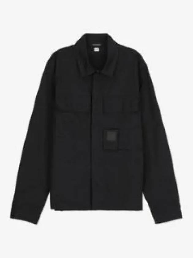 Men's Gabardine Shirt Zip Up Jacket Black - CP COMPANY - BALAAN 2