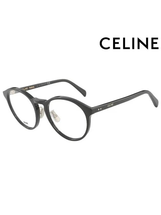 Glasses Frame CL50028J 001 Round Acetate Men Women - CELINE - BALAAN 3