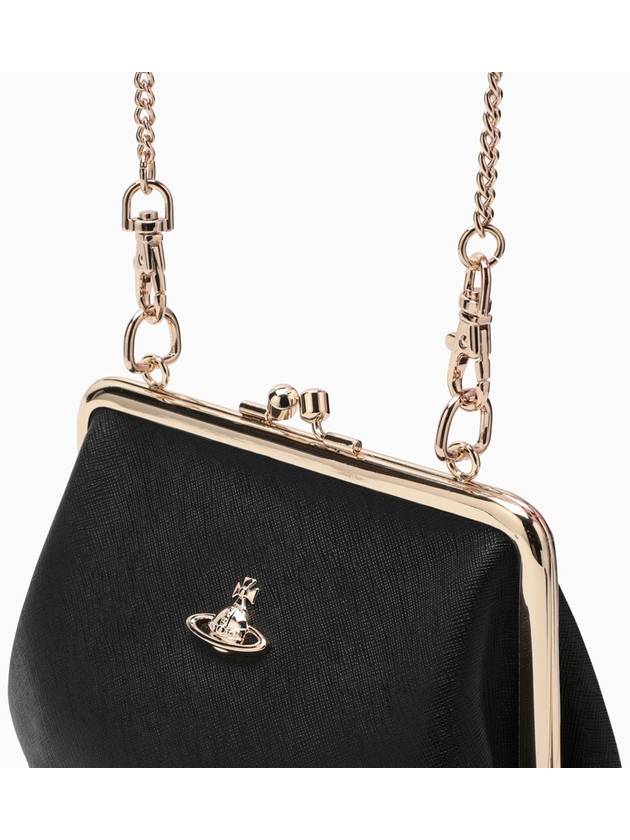 Granny Frame Perth Chain Cross Bag Black - VIVIENNE WESTWOOD - BALAAN 5