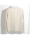 Embroidered Logo Cashmere Cardigan Grey - DIOR - BALAAN 3