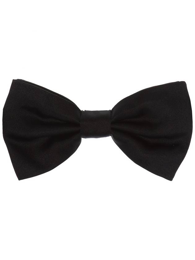 Men's Ribbon Silk Bow Tie Black - DOLCE&GABBANA - BALAAN 2