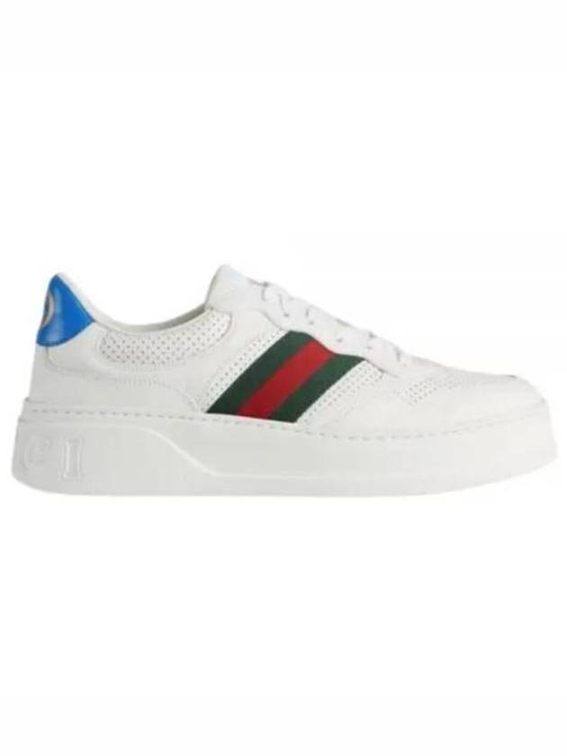 Web Detail Blue Tab Low Top Sneakers White - GUCCI - BALAAN 2