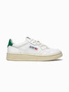 Medalist Green Tab Leather Low Top Sneakers White - AUTRY - BALAAN 2