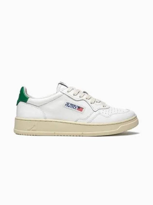 Medalist Green Tab Leather Low Top Sneakers White - AUTRY - BALAAN 2