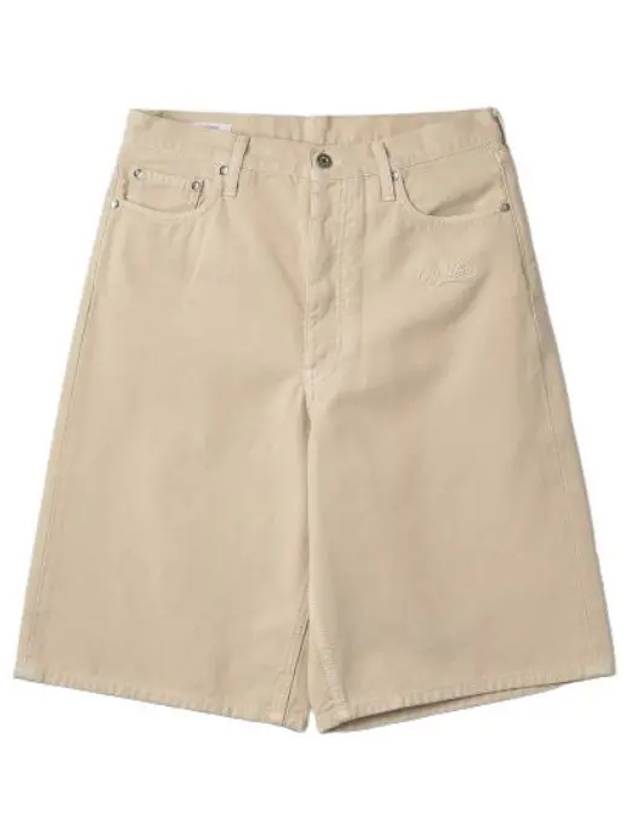 Wave off canvas shorts pants beige - OFF WHITE - BALAAN 1