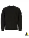 Ghost Piece Cotton Jersey Crew Neck Sweatshirt Black - STONE ISLAND - BALAAN 2