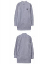 AZ-B018-051-1 Black Waffen Striped Shirt White Navy Men’s Shirt TEO - COMME DES GARCONS - BALAAN 5