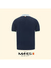 Logo Knit Sweater Navy Orange Label Homme Soft Cooling Knit GN30352 - MAHES - BALAAN 2