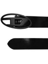 1DR Logo Buckle Leather Belt Black - DIESEL - BALAAN 5