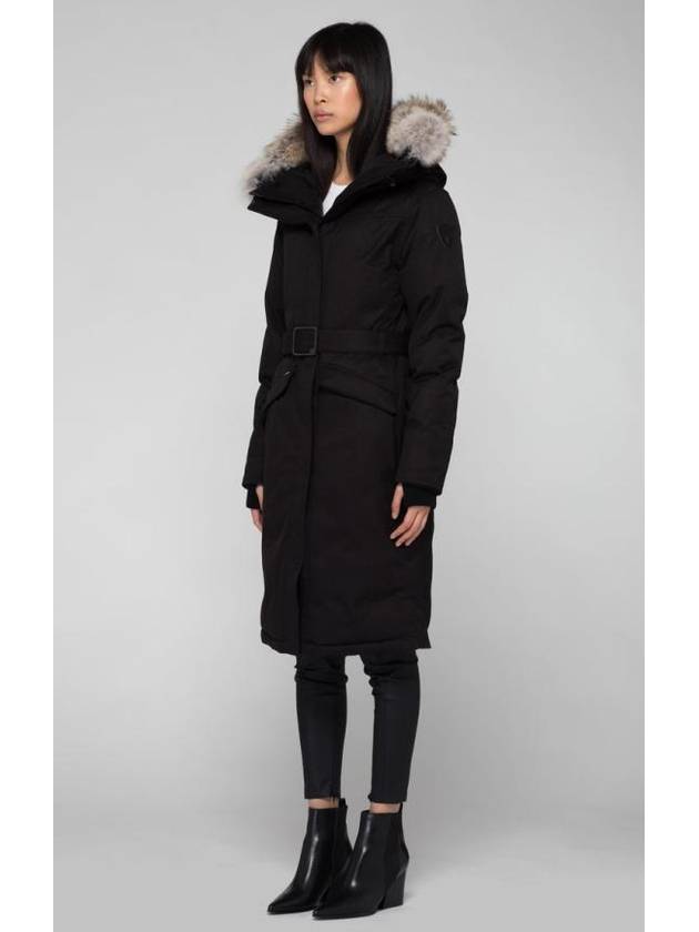 Morgan Coyote Fur Long Parka Black - NOBIS - BALAAN 5