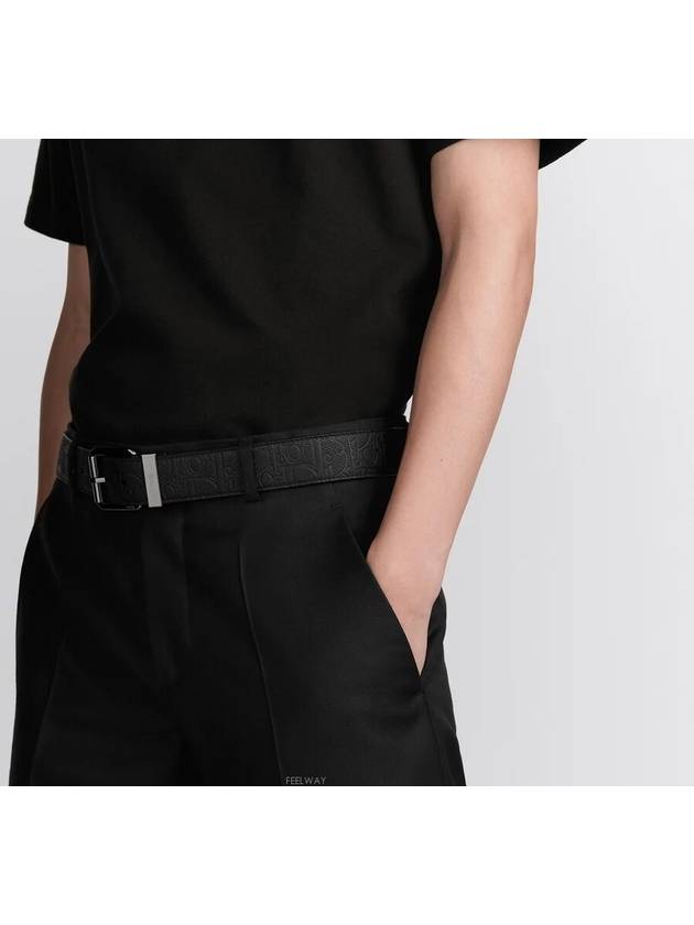 Belt Black Dior Gravity Leather 35mm - DIOR - BALAAN 2