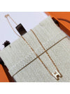 Mini Pop H Pendant Rose Gold & Blanc - HERMES - BALAAN 8