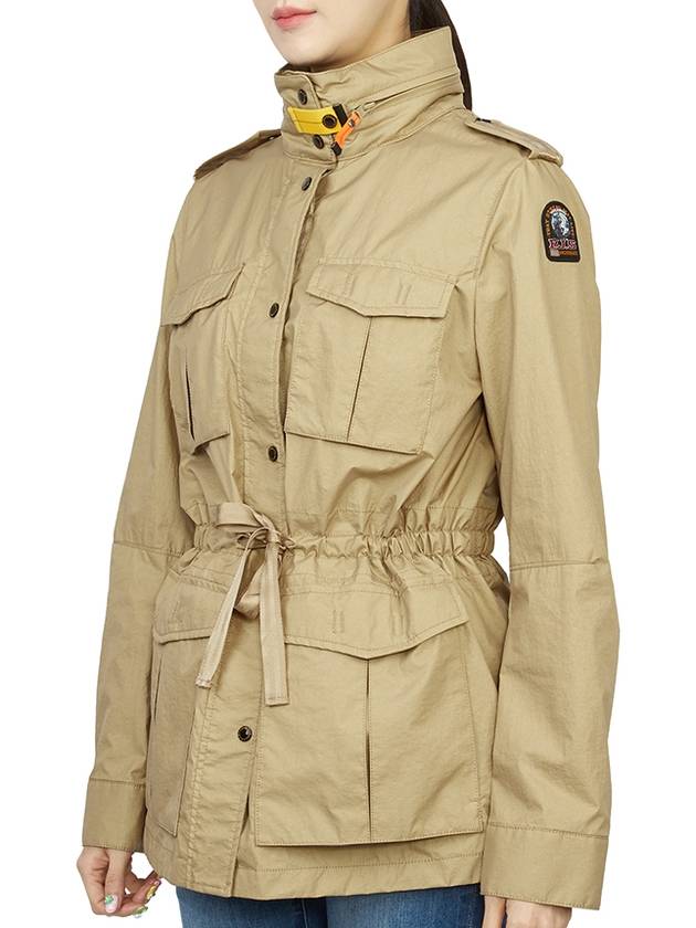 Women's Dulcie Snap Button Cuff Zip-Up Jacket Beige - PARAJUMPERS - BALAAN 4