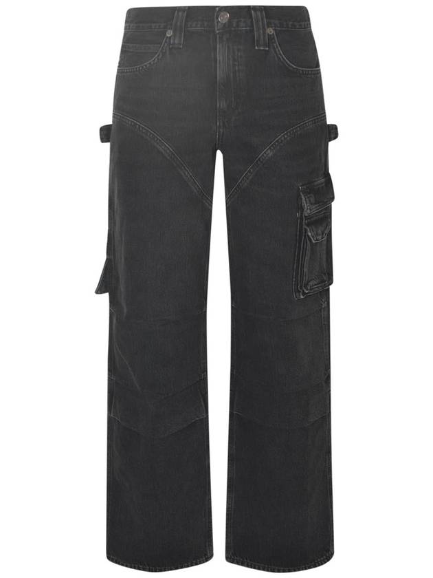 Denim Straight Pants A91651557SPIDER Black - AGOLDE - BALAAN 2