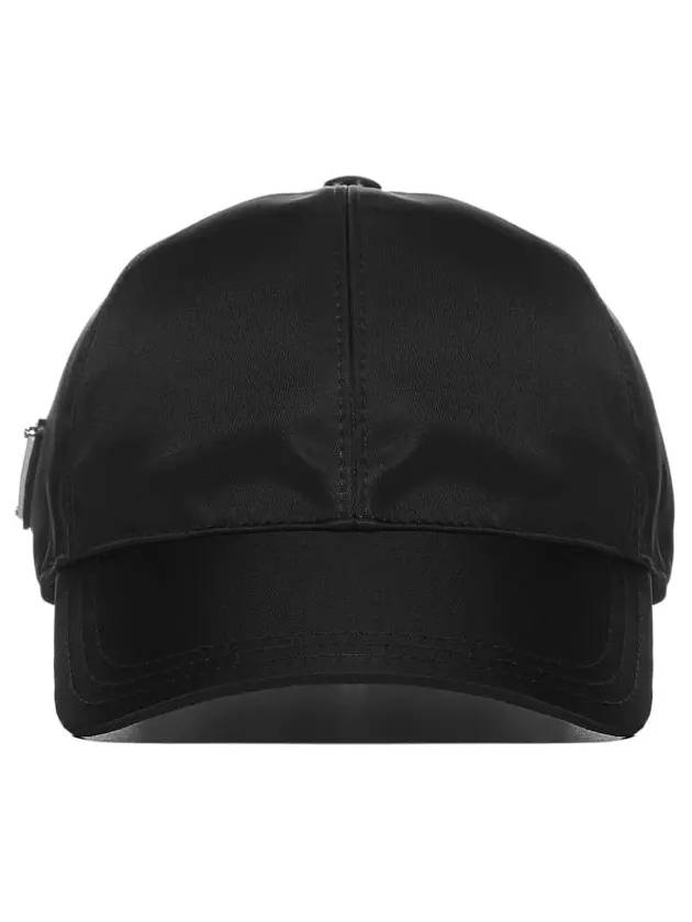 Re-Nylon Triangle Logo Baseball Cap Black - PRADA - BALAAN 2