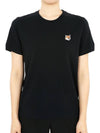 Fox Head Patch Regular Short Sleeve T-Shirt Black - MAISON KITSUNE - BALAAN 3