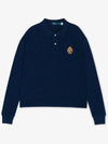 Embroidered Logo Pony Polo Shirt Navy - POLO RALPH LAUREN - BALAAN 3