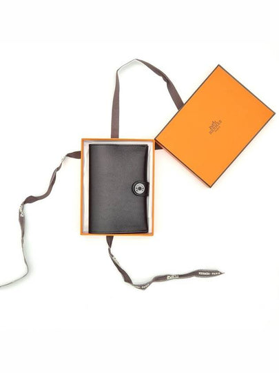 R.M.S Passport Holder Evergrain & Palladium Noir - HERMES - BALAAN 2