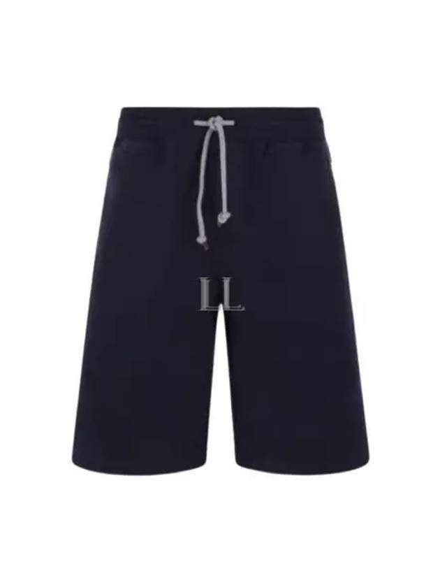 Men's Zipper Pocket Shorts Blue - BRUNELLO CUCINELLI - BALAAN 2