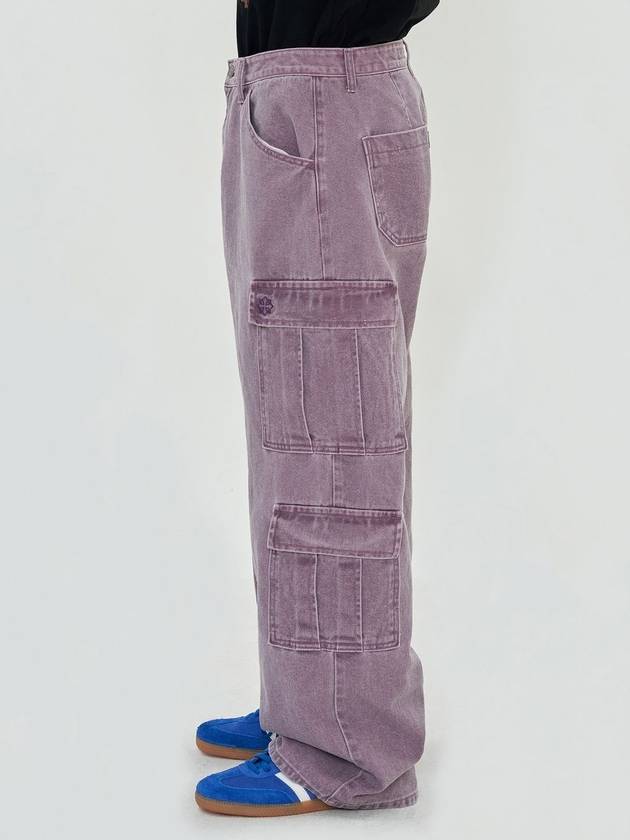 Pigment 4 Pocket Cargo Pants Purple - UNALLOYED - BALAAN 4