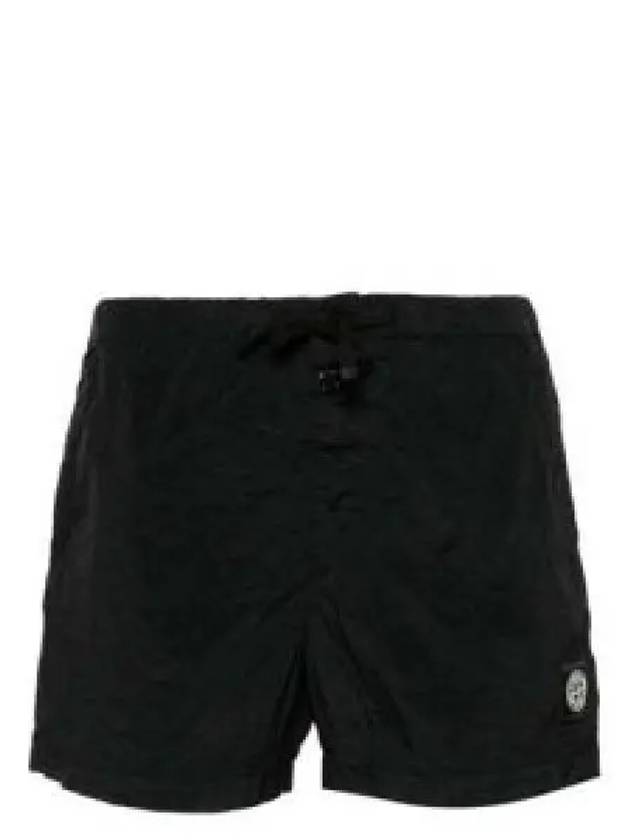 Swimming Nylon Trunk Shorts Black - STONE ISLAND - BALAAN 2