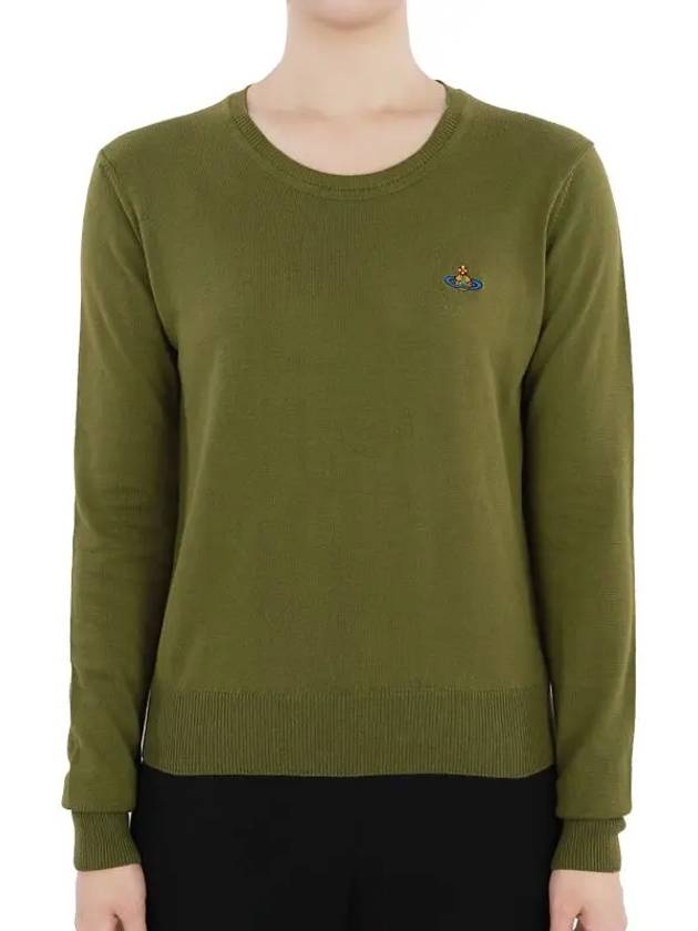 ORB Embroid Logo Knit Top Green - VIVIENNE WESTWOOD - BALAAN 3