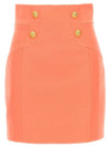 High Waist 4 Button H Line Skirt Orange - BALMAIN - BALAAN 2