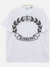 Women's Oak Leaf Crest Oversized Cotton Short Sleeve T-Shirt White - BURBERRY - BALAAN 2