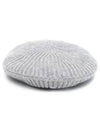 Logo Rib Edge Wool Beret Paloma Melange - GANNI - BALAAN 2