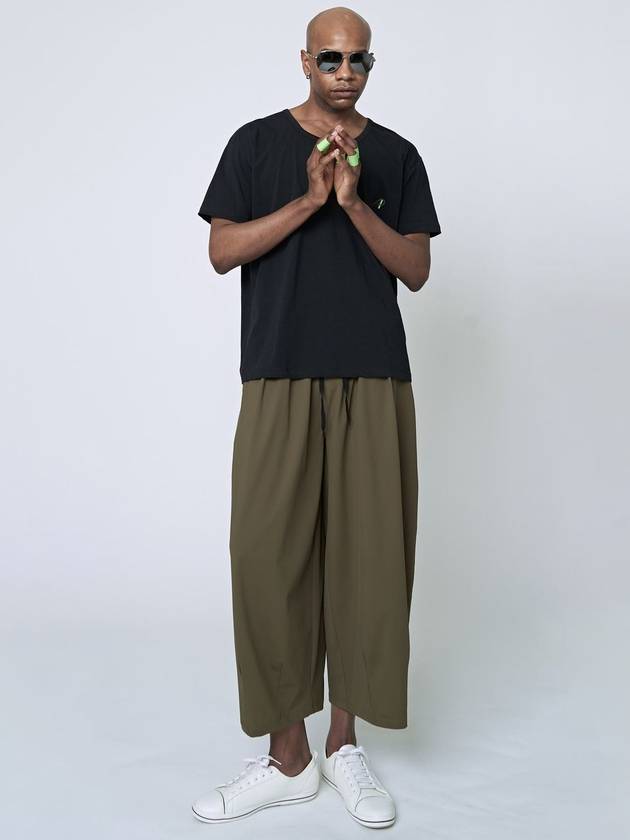 Tech Wide Pants Khaki - ATHPLATFORM - BALAAN 4