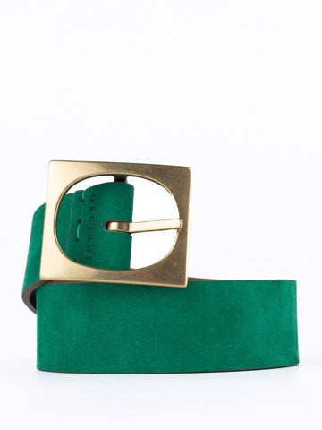 Orciani Masculine Belt In Emerald Green Leather - ORCIANI - BALAAN 1