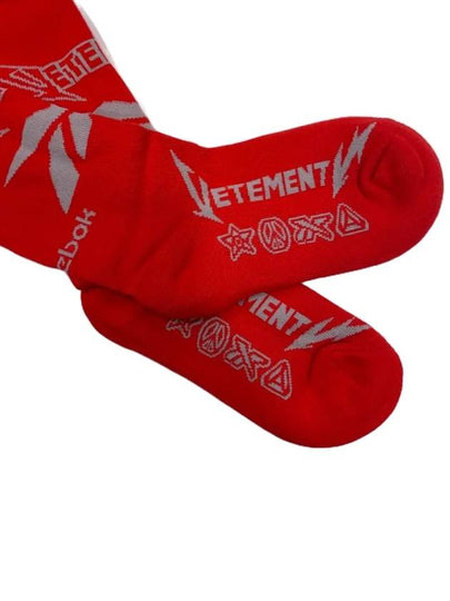 DJ3472 Lightning Socks Red - VETEMENTS - BALAAN 2